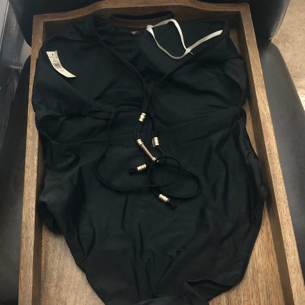 aerie Black One-Piece Swimsuit